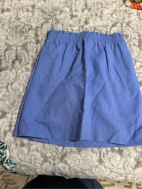 J. Crew Periwinkle Mini Skirt with Elastic Waist